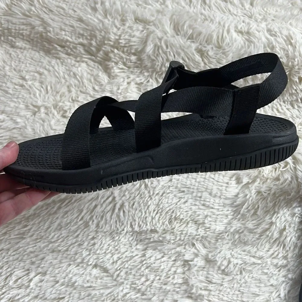 Bearpaw Chaco Men's Z1 Classic Open Toe Strappy Sport Sandals Black Size 9